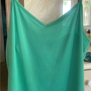 INC International Concepts Aqua Cami with Overshirt